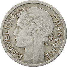 Francia, Morlon, 2 Francs, 1945, Paris, BC+, Aluminio, KM:886a.1, Gadoury:538a