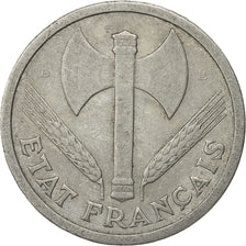 France, Bazor, 2 Francs, 1944, Beaumont - Le Roger, EF(40-45), Aluminum