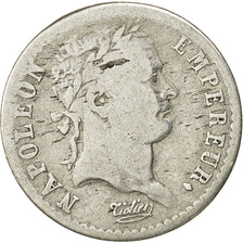 France, Napoléon I, 1/2 Franc, 1808, Strasbourg, VF(20-25), Silver, KM:680.3