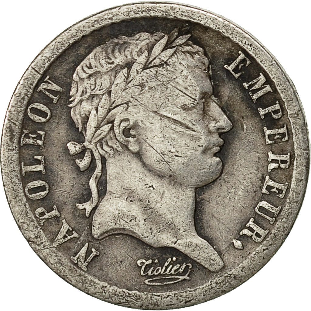 Francia, Napoléon I, 1/2 Franc, 1808, Paris, B, Argento, KM:680.1, Gadoury:398