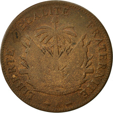 Haiti, 2 Centimes, 1886, BB, Bronzo, KM:49