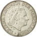 Netherlands, Juliana, Gulden, 1954, EF(40-45), Silver, KM:184