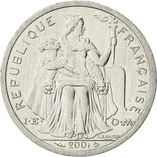 French Polynesia, Franc, 2001, Paris, AU(55-58), Aluminum, KM:11