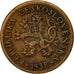 Czechoslovakia, 5 Haleru, 1938, AU(50-53), Bronze, KM:6