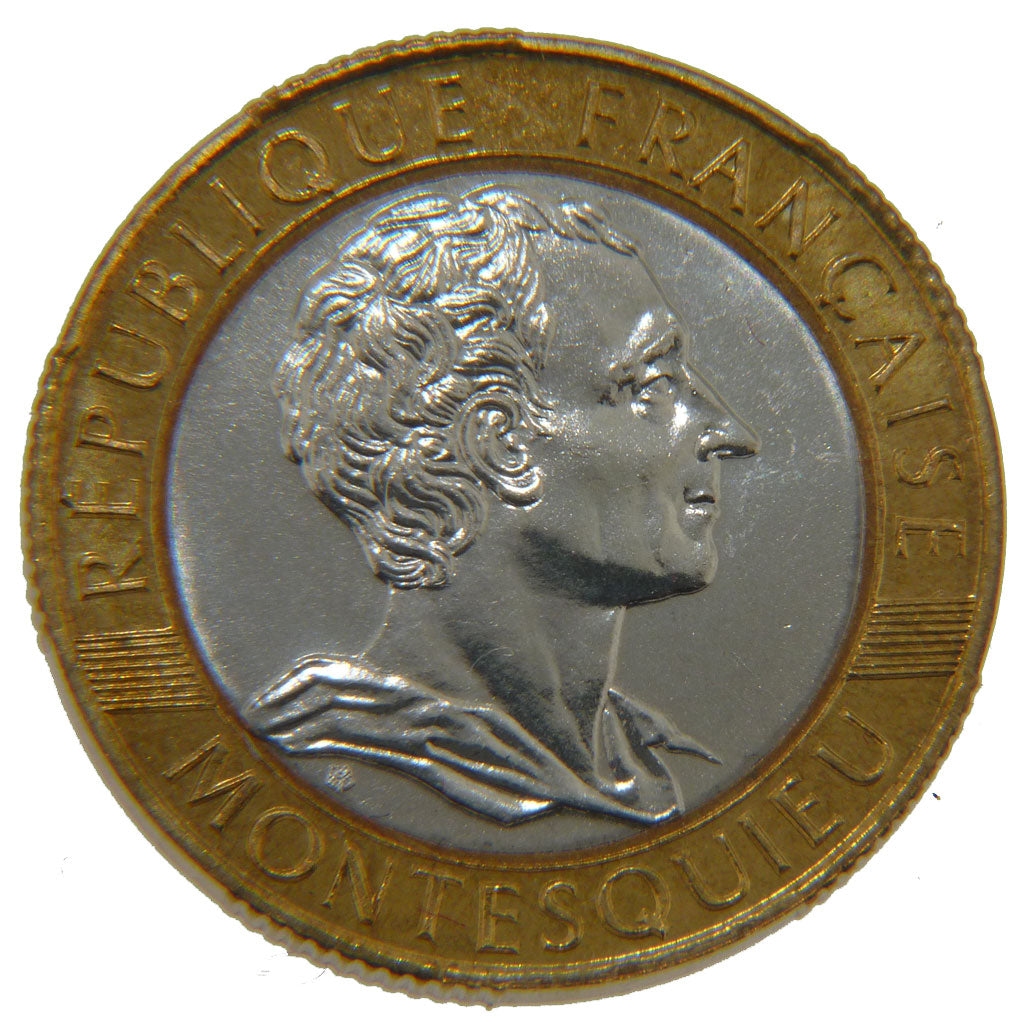 FRANCE, 10 Francs, 1989, MS(65-70), Bronze-Aluminium-Nickel, Gadoury #828, 6.50