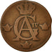 Moneta, Szwecja, Gustaf IV Adolf, 1/2 Skilling, 1809, EF(40-45), Miedź, KM:565