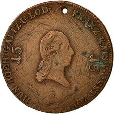 Moneta, Austria, Franz II (I), 15 Kreuzer, 1807, VG(8-10), Miedź, KM:2138