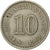 Malaysia, 10 Sen, 1968, Franklin Mint, EF(40-45), Copper-nickel, KM:3