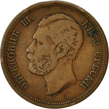 Serbia, Obrenovich Michael III, 10 Para, 1868, MBC, Bronce, KM:3