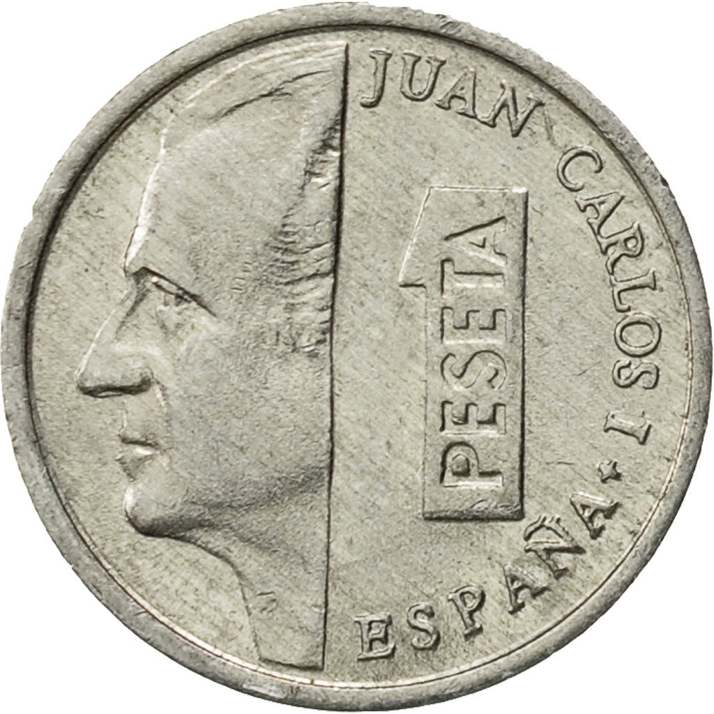 Spain, Juan Carlos I, Peseta, 2001, AU(50-53), Aluminum, KM:832