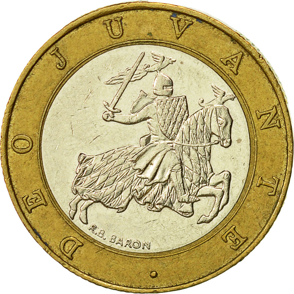 Monaco, Rainier III, 10 Francs, 1991, TTB, Bi-Metallic, KM:163