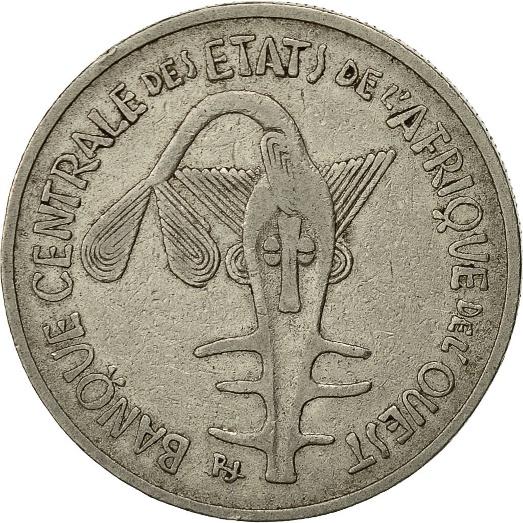 West African States, 100 Francs, 1968, VF(20-25), Nickel, KM:4