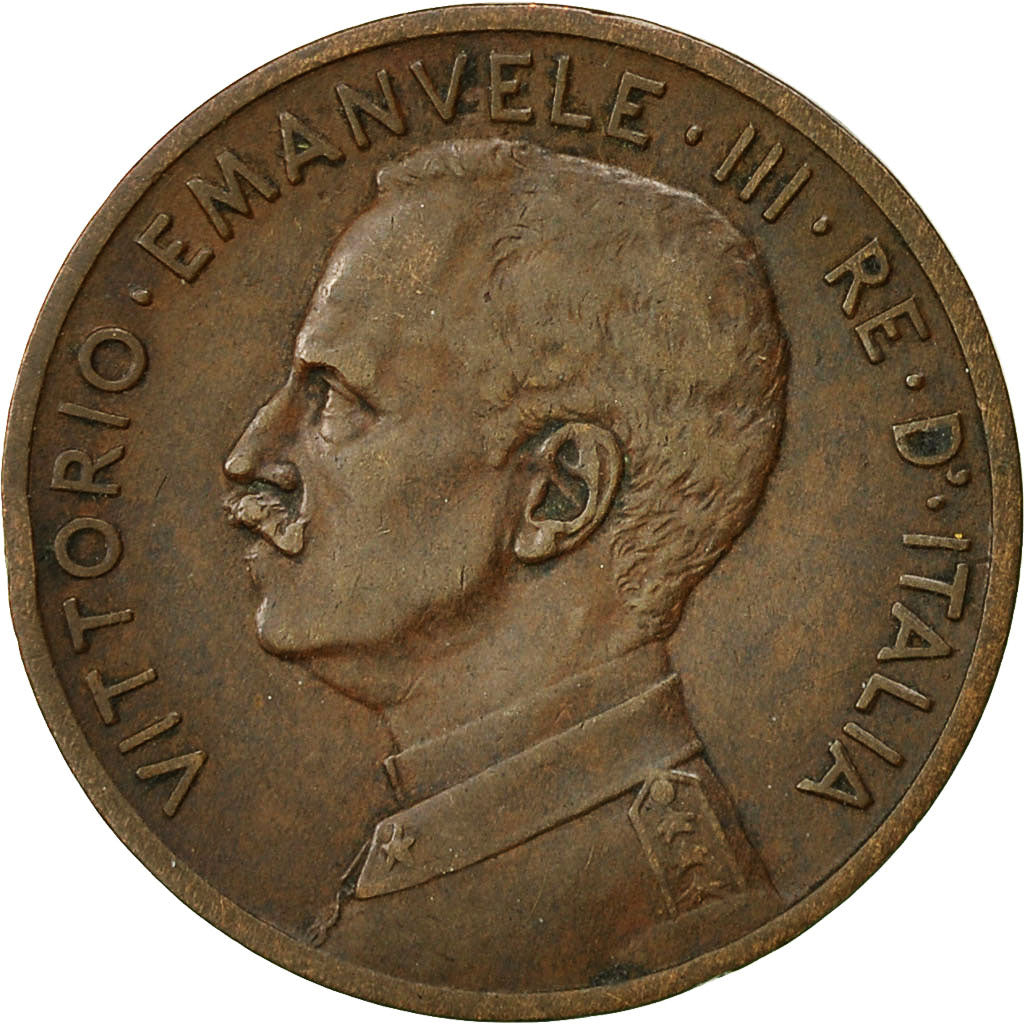 Italy, Vittorio Emanuele III, 5 Centesimi, 1913, Rome, AU(50-53), Bronze, KM:42