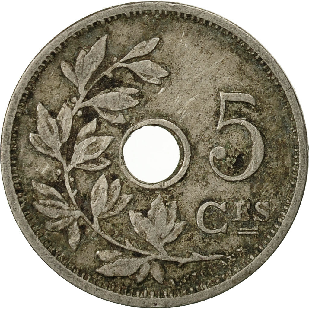 Belgium, 5 Centimes, 1904, VF(30-35), Copper-nickel, KM:54