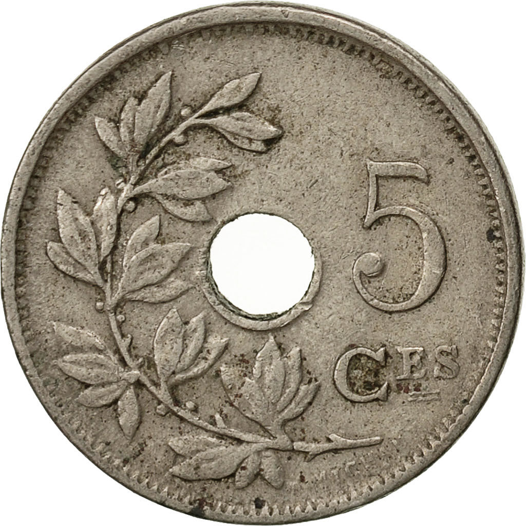 Belgium, 5 Centimes, 1922, VF(20-25), Copper-nickel, KM:66