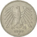 GERMANY - FEDERAL REPUBLIC, 5 Mark, 1989, Karlsruhe, EF(40-45), Copper-Nickel