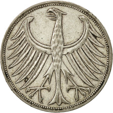 GERMANY - FEDERAL REPUBLIC, 5 Mark, 1951, Stuttgart, EF(40-45), Silver, KM:112.1