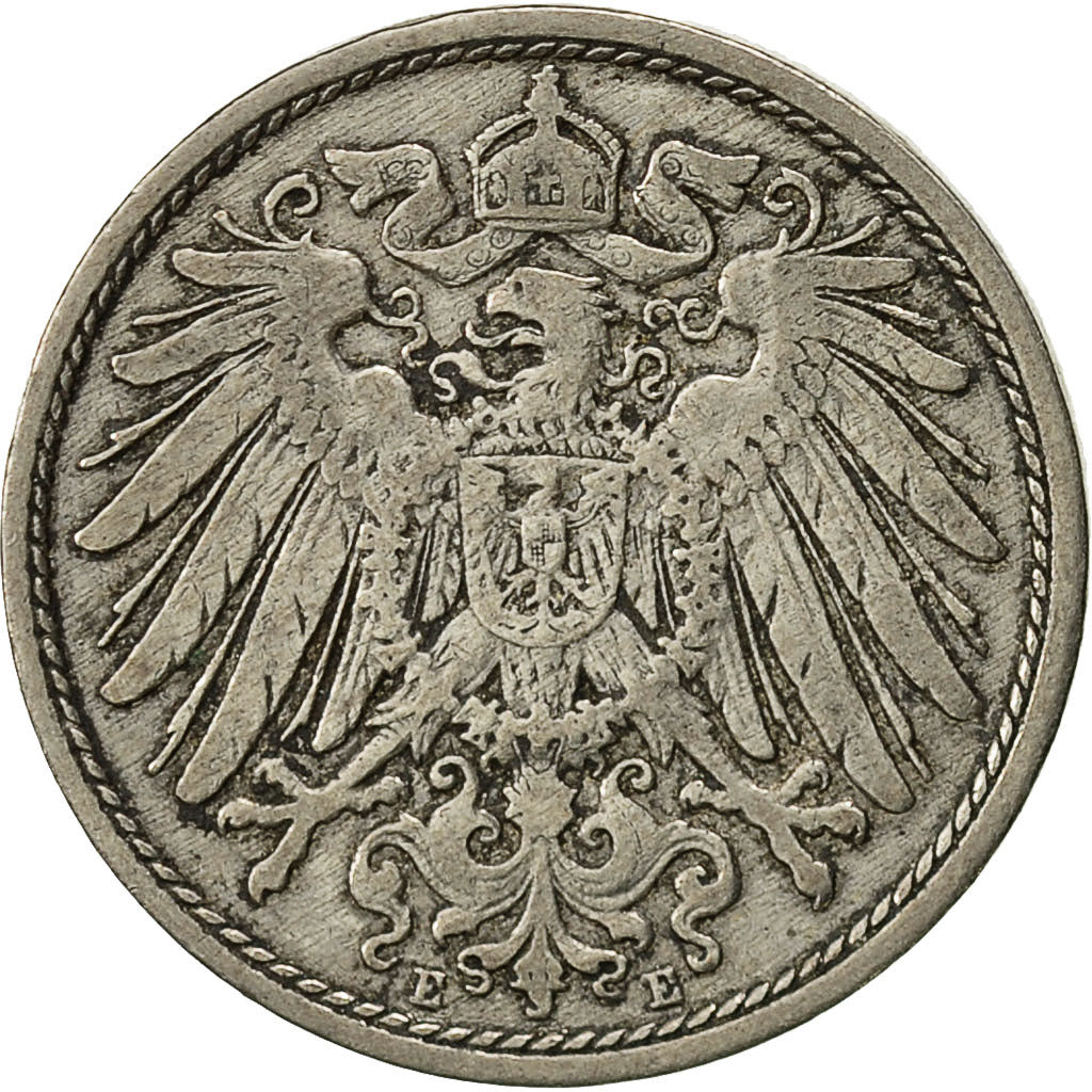 GERMANY - EMPIRE, Wilhelm II, 10 Pfennig, 1900, Muldenhütten, EF(40-45)