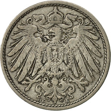 GERMANY - EMPIRE, Wilhelm II, 10 Pfennig, 1900, Muldenhütten, EF(40-45)