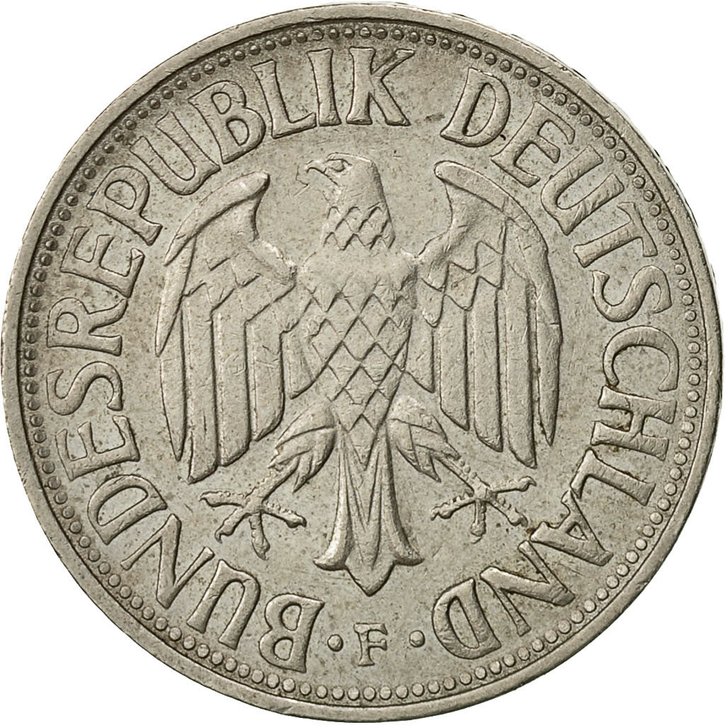 GERMANIA - REPUBBLICA FEDERALE, Mark, 1975, Stuttgart, BB, Rame-nichel, KM:110