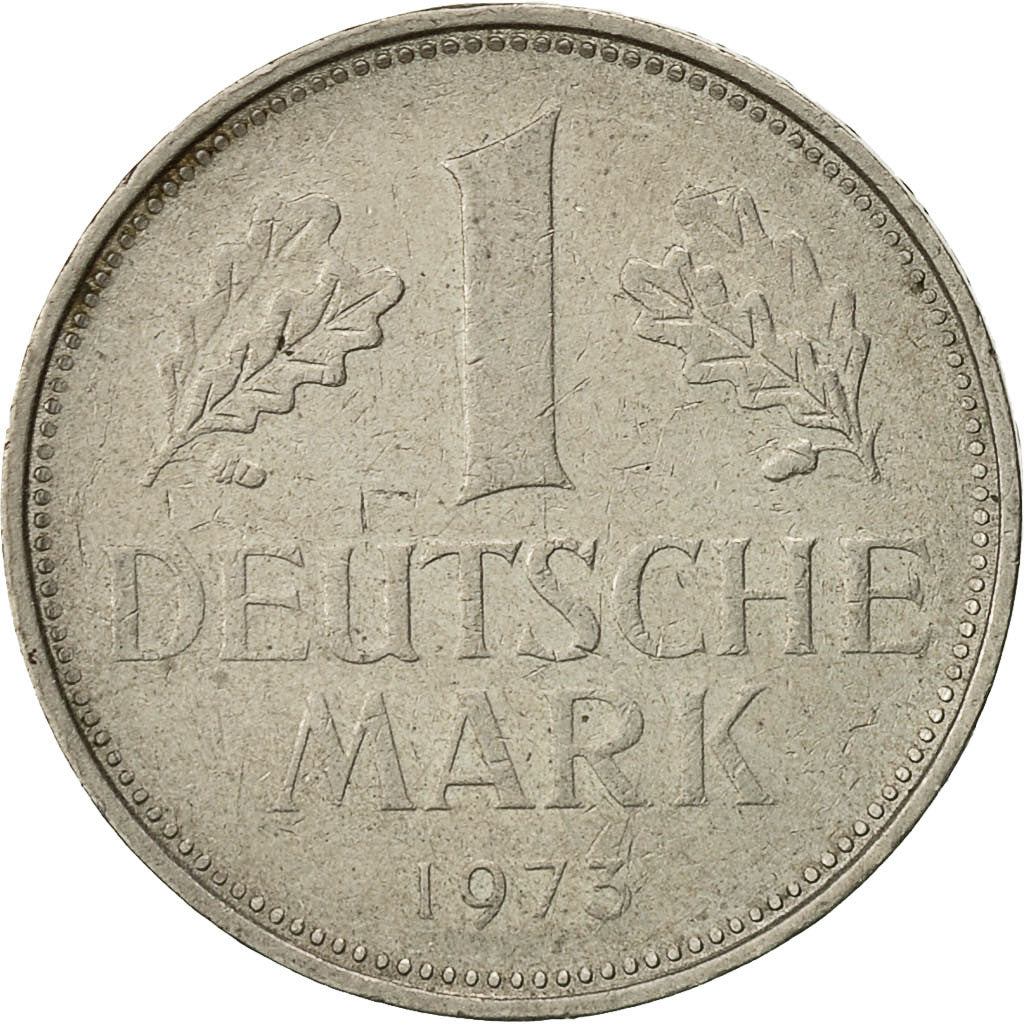 GERMANIA - REPUBBLICA FEDERALE, Mark, 1975, Stuttgart, BB, Rame-nichel, KM:110