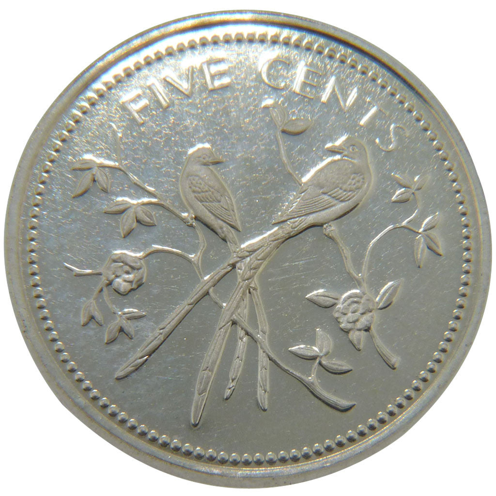 BELIZE, 5 Cents, 1974, Franklin Mint, KM #39a, MS(65-70), Silver, 20, 4.30