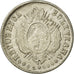 Munten, Bolivia, 5 Centavos, 1876, ZF, Zilver, KM:157.1