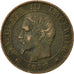 France, Napoleon III, Napoléon III, 5 Centimes, 1855, Strasbourg, VF(20-25)