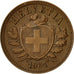 Suiza, 2 Rappen, 1931, Bern, MBC+, Bronce, KM:4.2