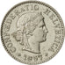 Suisse, 5 Rappen, 1957, Bern, TTB, Copper-nickel, KM:26