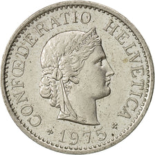 Switzerland, 10 Rappen, 1975, Bern, EF(40-45), Copper-nickel, KM:27