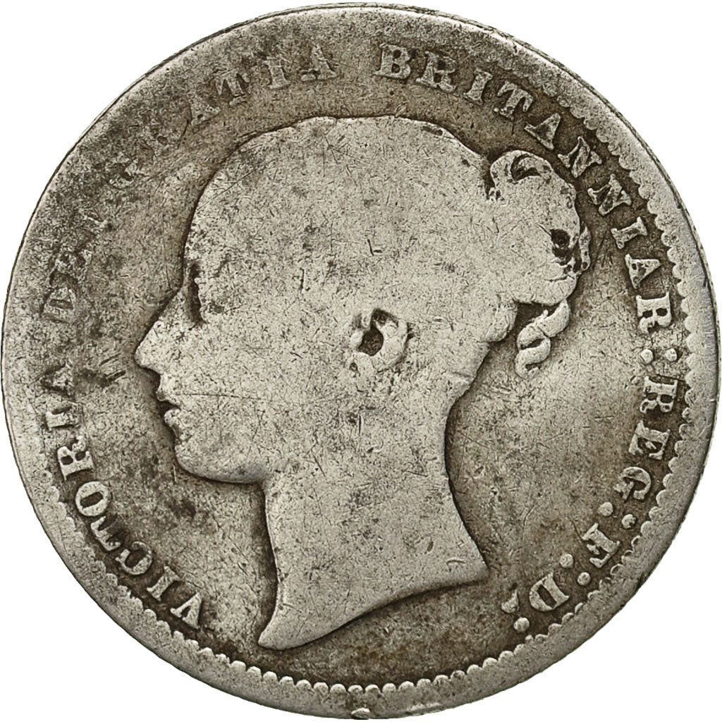 Great Britain, Victoria, Shilling, 1871, F(12-15), Silver, KM:734.2
