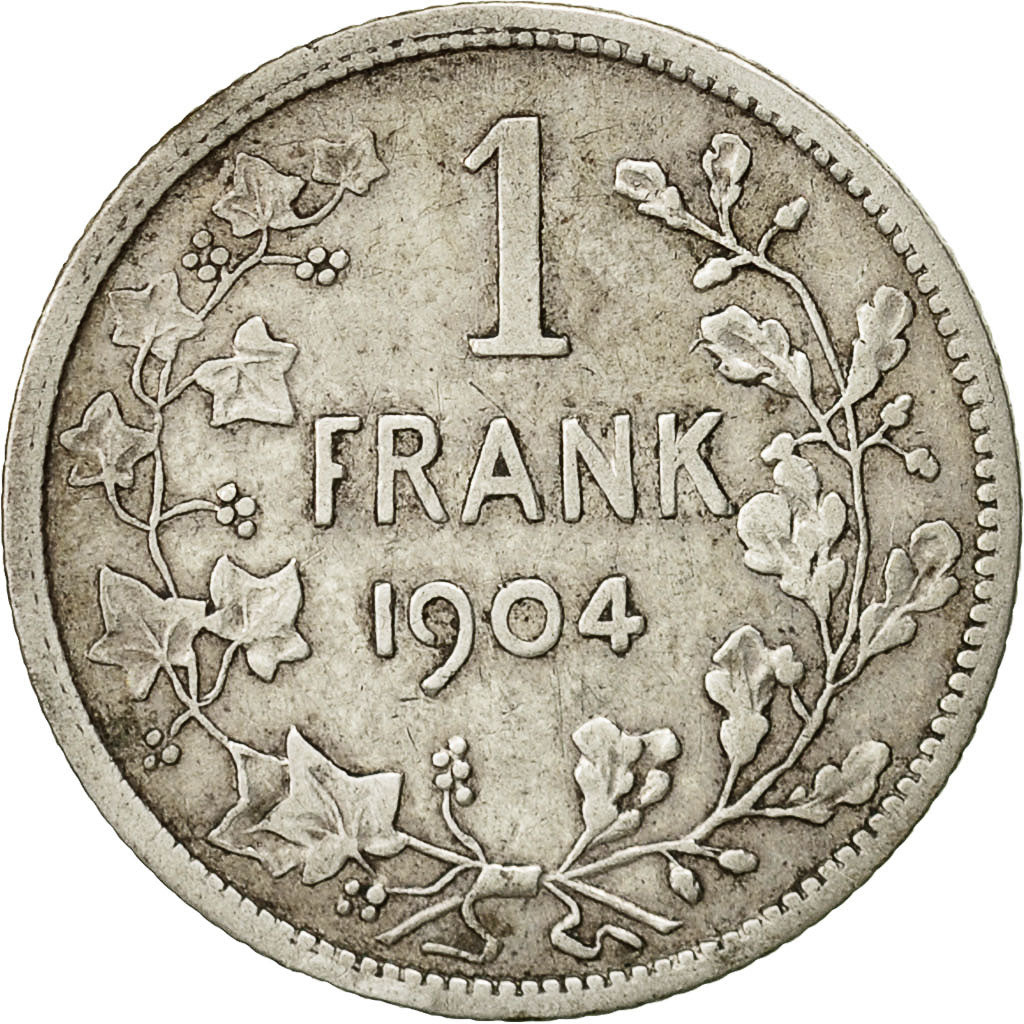 Belgien, Franc, 1904, SS, Silber, KM:57.1