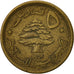 Lebanon, 5 Piastres, 1961, VF(20-25), Aluminum-Bronze, KM:21
