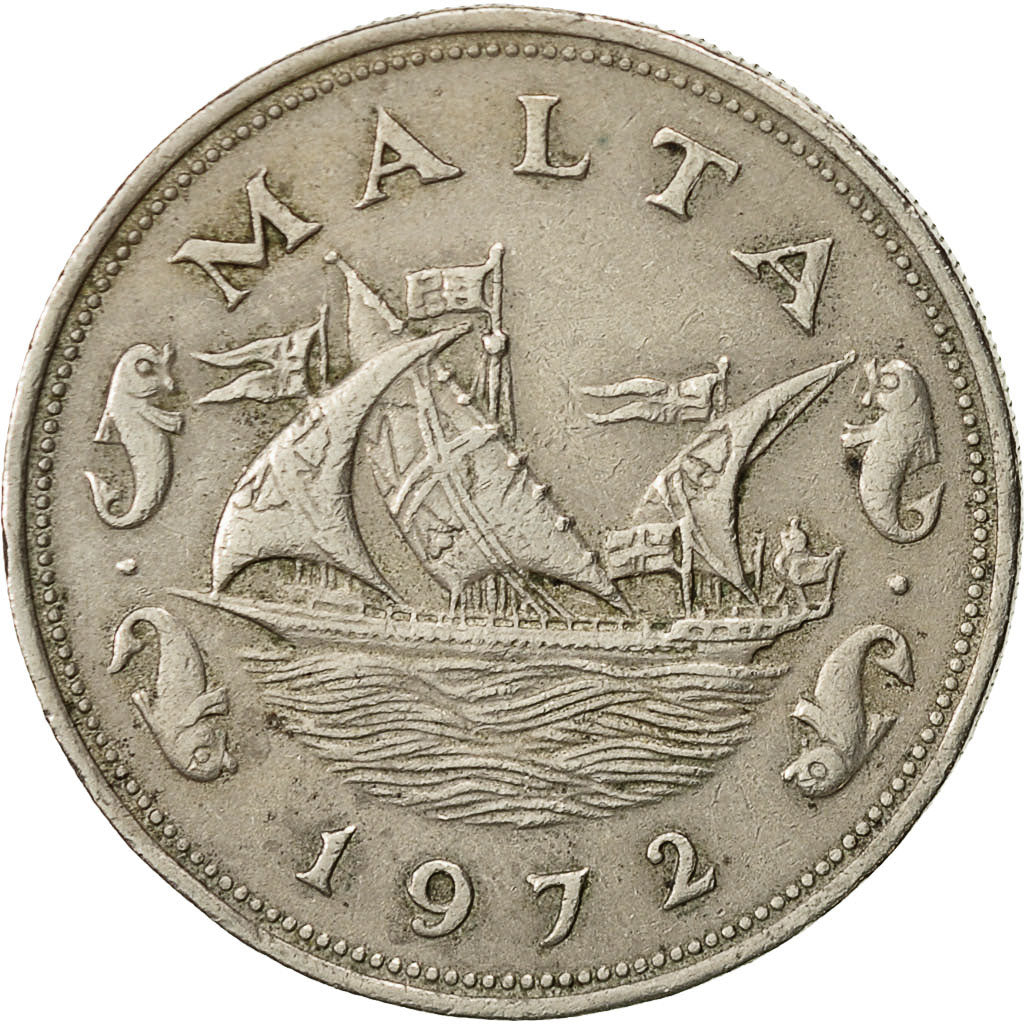 Malta, 10 Cents, 1972, British Royal Mint, BC+, Cobre - níquel, KM:11