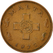 Malta, Cent, 1975, British Royal Mint, S+, Bronze, KM:8