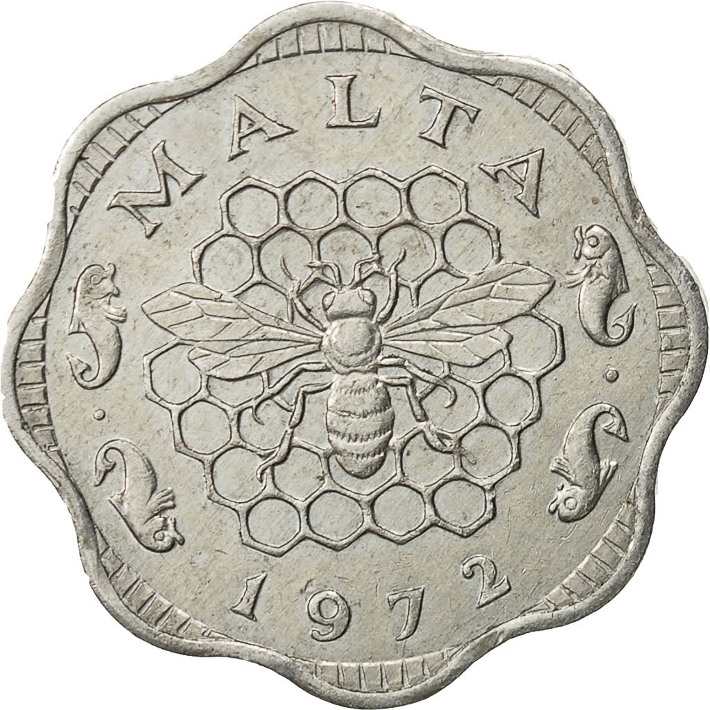 Malta, 3 Mils, 1972, British Royal Mint, EF(40-45), Aluminum, KM:6