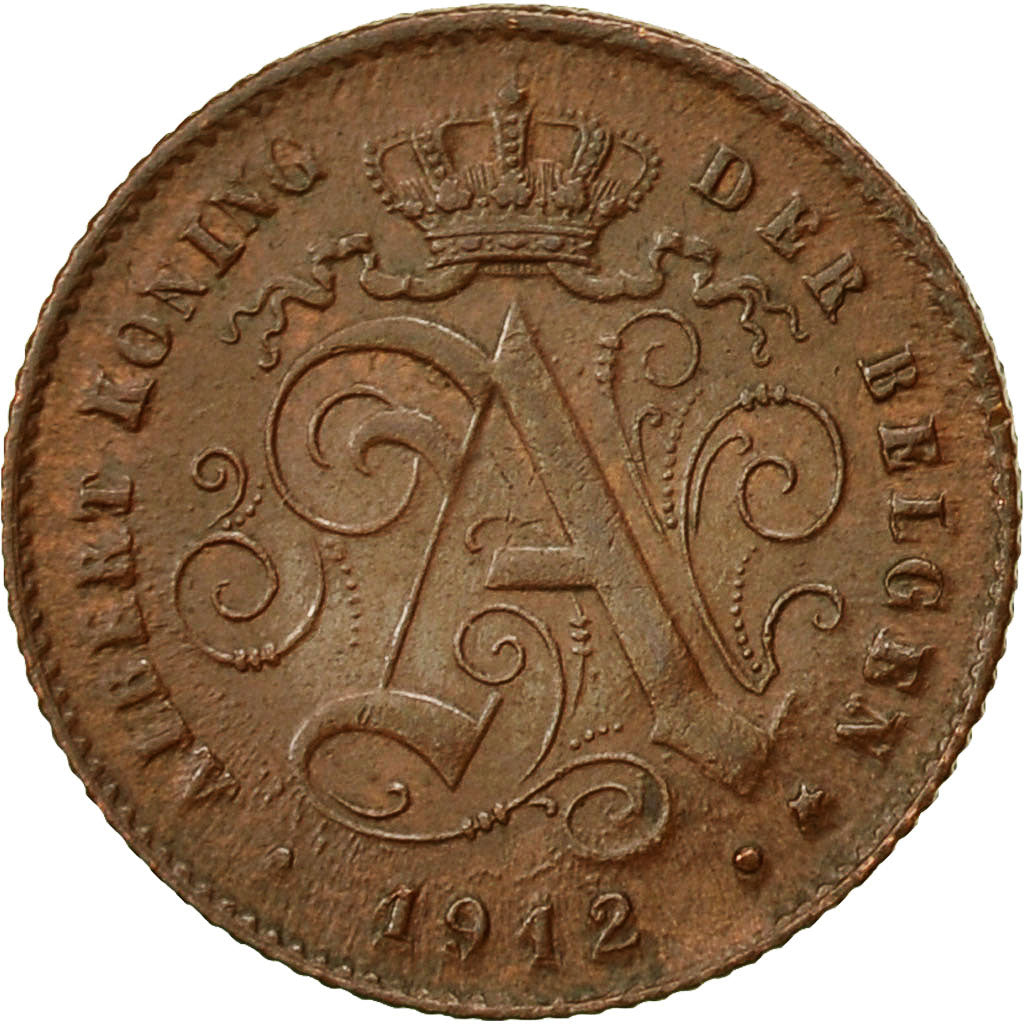 Moneta, Belgio, Centime, 1914, BB, Rame