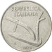 Italy, 10 Lire, 1974, Rome, AU(50-53), Aluminum, KM:93