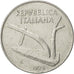 Moneta, Włochy, 10 Lire, 1974, Rome, AU(50-53), Aluminium, KM:93