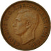 Gran Bretagna, George VI, 1/2 Penny, 1950, BB, Bronzo, KM:868