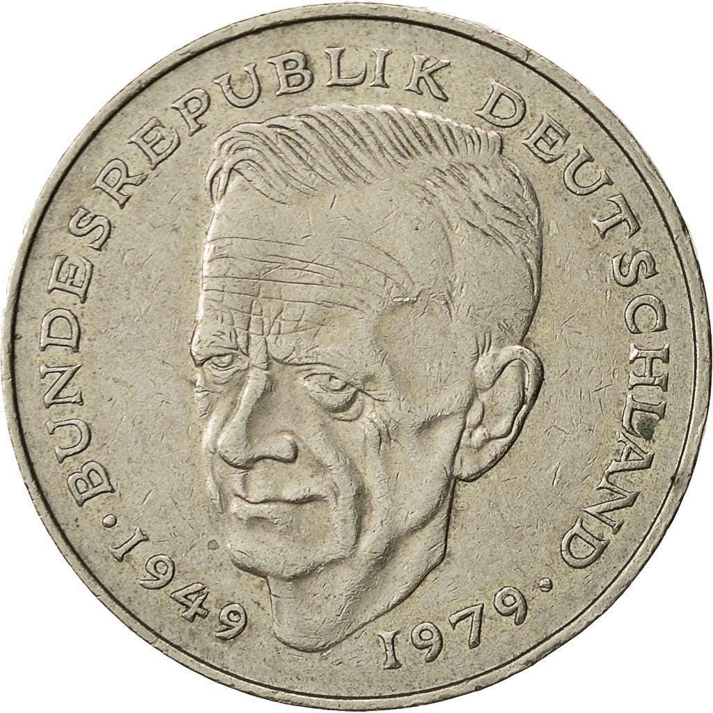 Moneta, Niemcy - RFN, 2 Mark, 1985, Stuttgart, EF(40-45), Miedź-Nikiel