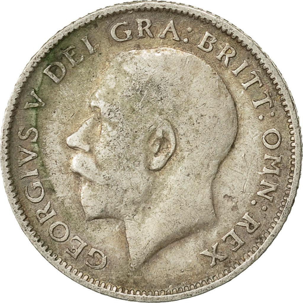 Great Britain, George V, 6 Pence, 1915, VF(30-35), Silver, KM:815