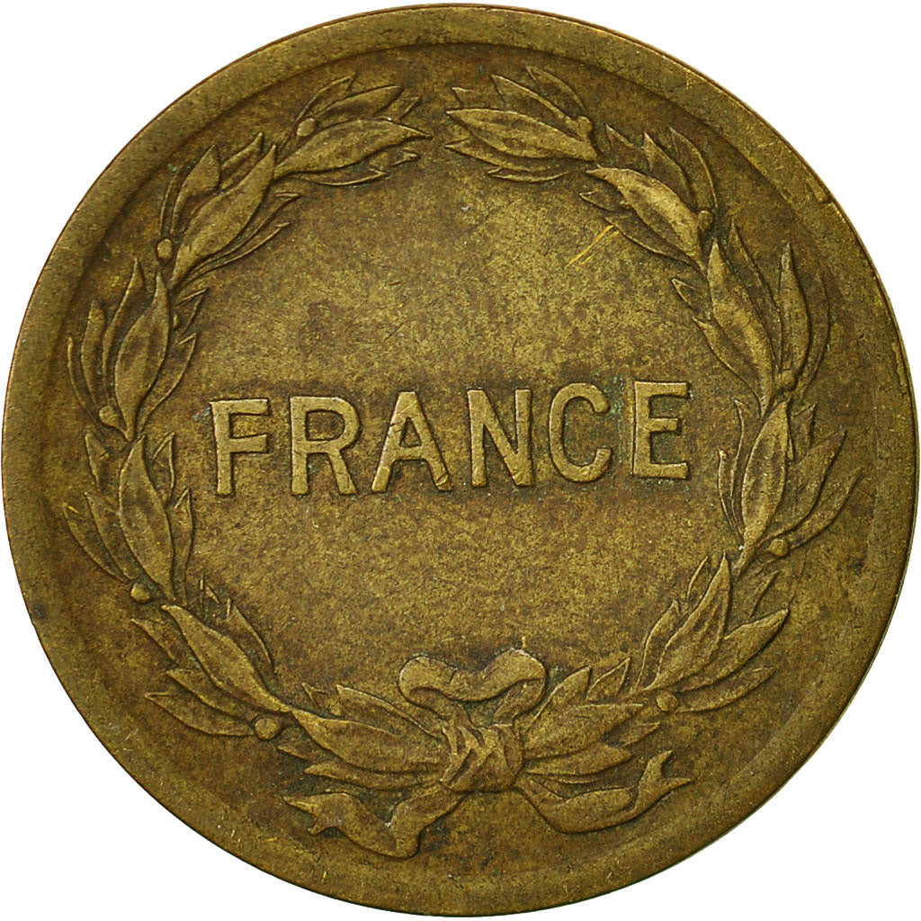 France, France Libre, 2 Francs, 1944, Philadelphie, TB+, Laiton, KM:905
