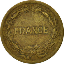 France, France Libre, 2 Francs, 1944, Philadelphie, TB+, Laiton, KM:905