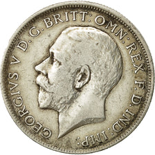 Great Britain, George V, Florin, Two Shillings, 1914, EF(40-45), Silver, KM:817