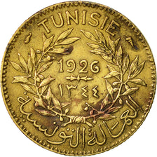 Tunisia, Anonymous, Franc, 1926, Paris, EF(40-45), Aluminum-Bronze, KM:247