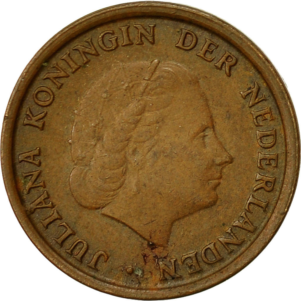 Moneta, Holandia, Juliana, Cent, 1971, VF(30-35), Bronze, KM:180