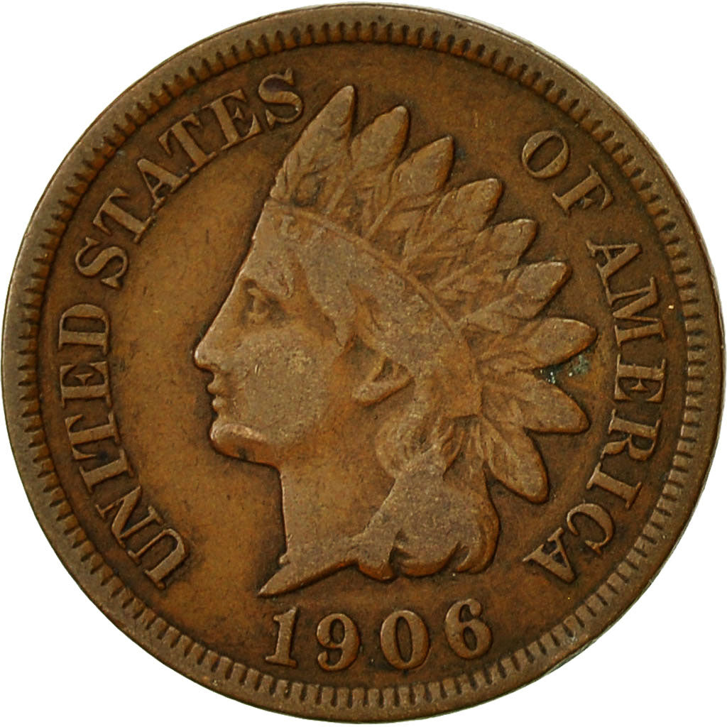 United States, Indian Head Cent, Cent, 1906, U.S. Mint, Philadelphia, EF(40-45)