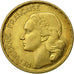 Frankreich, Guiraud, 20 Francs, 1950, Paris, VZ, Aluminum-Bronze, KM:916.1